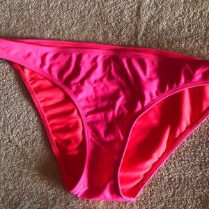 Pink bikini swim bottoms